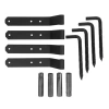 Acorn 1-1/4" Offset Connecticut Shutter Hinge Set In Matte Black