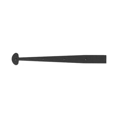 Acorn 17-1/4" Dummy Rough Bean Strap In Matte Black