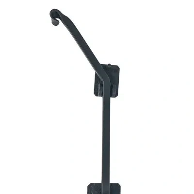 Acorn 18" Forged Iron Square Can Bolt In Matte Black