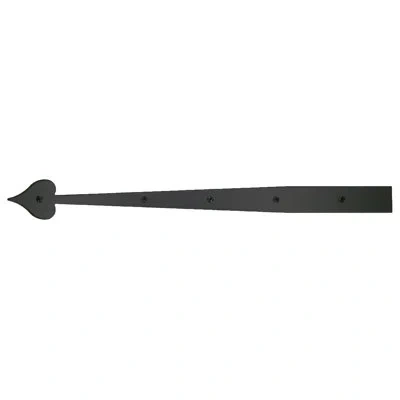 Acorn 22-1/4" Decorative Aluminum Heart Strap In Matte Black