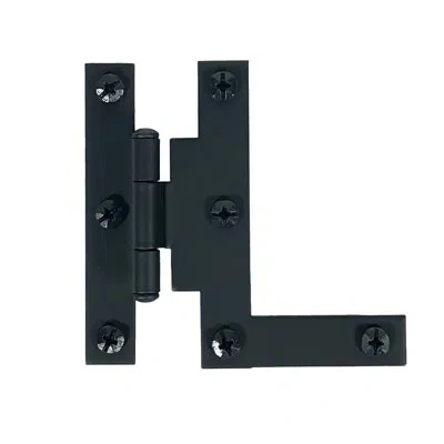 Acorn 3" Offset Cabinet Hl Hinge, Pair In Matte Black