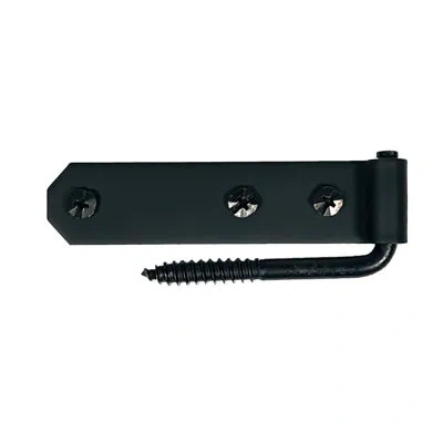 Acorn 4" Flush Connecticut Shutter Hinge Set In Matte Black