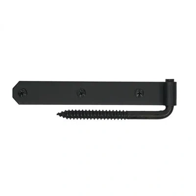 Acorn 6-5/8" Extended Flush Connecticut Shutter Hinge Set In Matte Black
