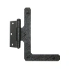Acorn 7" L Half Surface Hinge, Pair In Matte Black