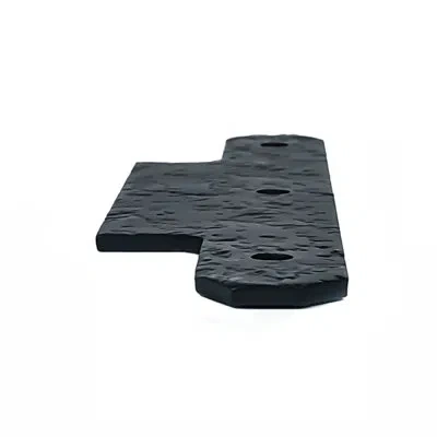 Acorn 7" Rough Door H Plate In Matte Black