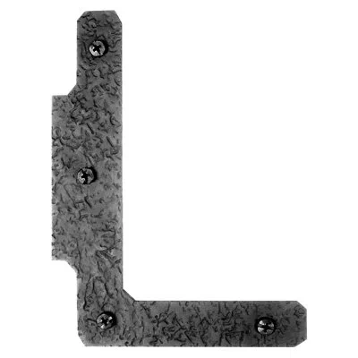 Acorn 7"  Rough Door Hl Plate In Matte Black