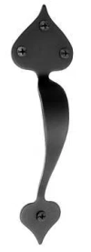 Acorn 8.5" Heart Pull In Matte Black