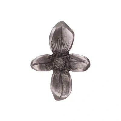 Acorn Antique Pewter Dogwood Cabinet Knob