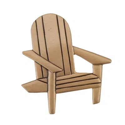 Acorn Beach Chair Cabinet Knob In Museum Gold