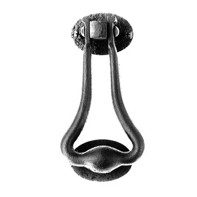 Acorn Bean Door Knocker In Matte Black
