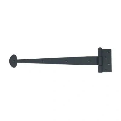 Acorn Bean Strap Hinge In Matte Black