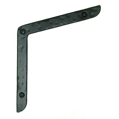 Acorn Corner Angled Strap Faux Hinge In Flat Black