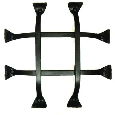 Acorn Fish Tail Speak Easy Grille In Flat Black