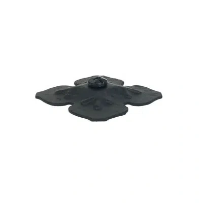 Acorn Flower Door Boss In Matte Black