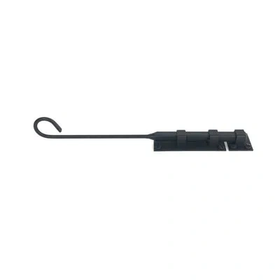 Acorn Forged Iron Cane Bolt Latch In Matte Black