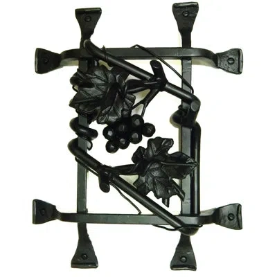 Acorn Grapevine Cluster Speak Easy Grille In Flat Black