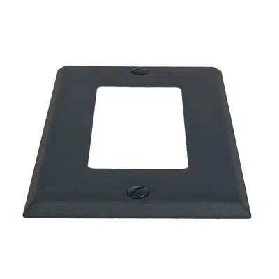 Acorn Ground Fault Wall Plate In Matte Black