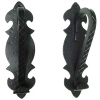 Acorn Handle Gothic Door Pull In Flat Black