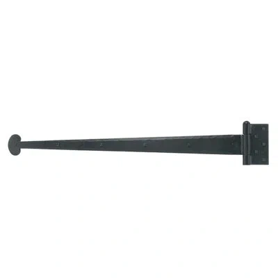 Acorn Heavy Duty Bean Strap Hinge In Matte Black