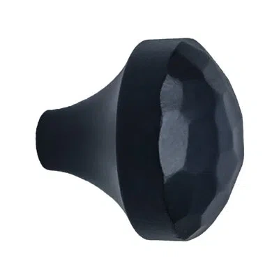 Acorn Iron Art Hammered Cabinet Knob In Matte Black