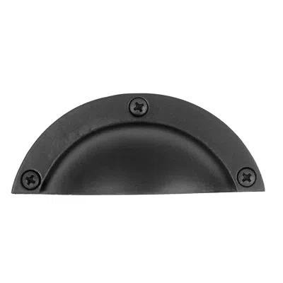 Acorn Large Bin Pull In Matte Black