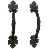 Acorn Large Grapevine Door Pull In Flat Black