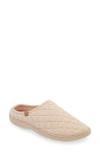 Acorn Lupine Quilted Hoodback Slipper In Beige