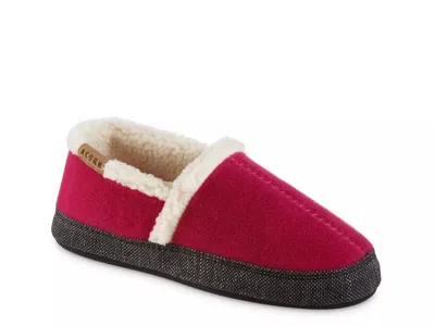 Acorn Madison Moccasin Slipper In Red