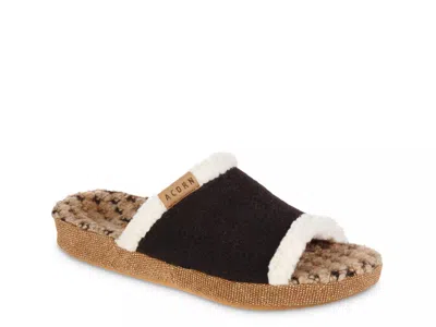 Acorn Madison Slide Slipper In Black