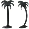 Acorn Palm Tree Door Pull In Matte Black