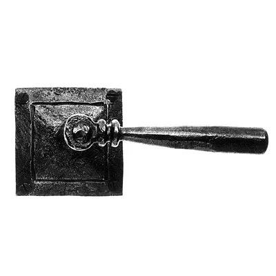 Acorn Passage Lever Rose Set With Sq050 In Matte Black