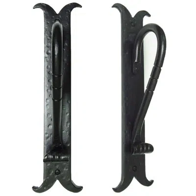 Acorn Pocket Door Hardware In Flat Black