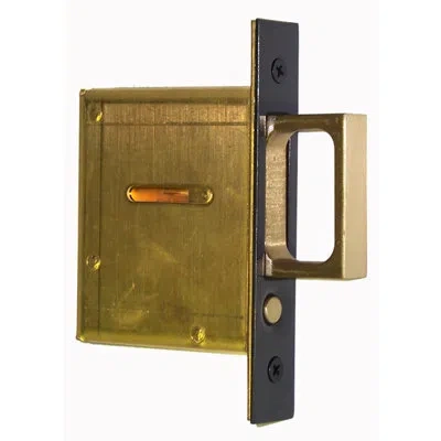 Acorn Pocket Door Mortise Pull In Matte Black