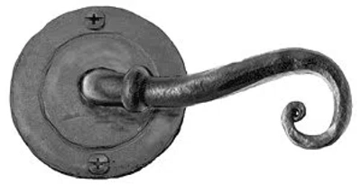 Acorn Privacy Right Hand Door Lever In Matte Black