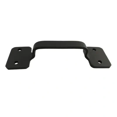Acorn Smooth Large Square Cabinet Pull In Matte Black