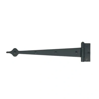 Acorn Spear Strap Hinge In Black Matte