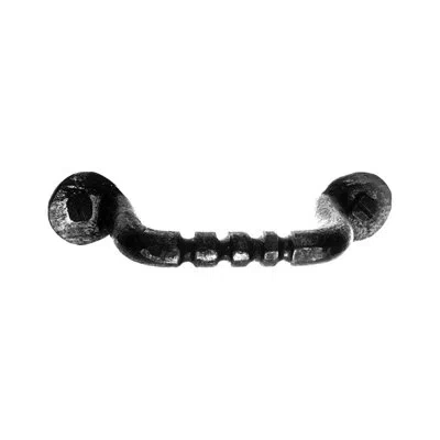 Acorn Straight 4" Center To Center Arch Pull In Matte Black
