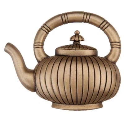 Acorn Teapot Cabinet Knob In Museum Gold