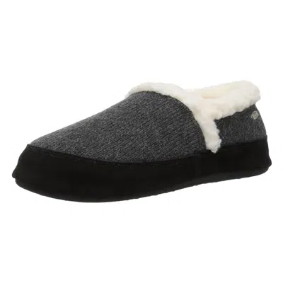 Acorn Women's Moc Ragg Slippers In Charcoal In Pink