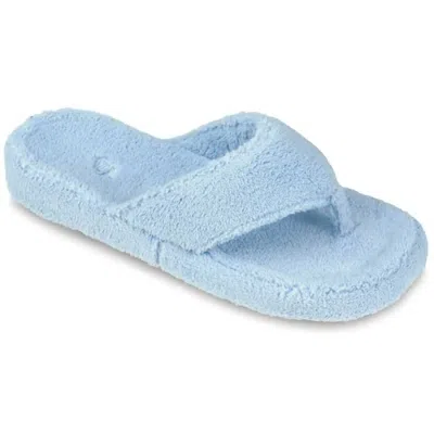 Acorn Women's Spa Thong Slippers In Powder Blue
