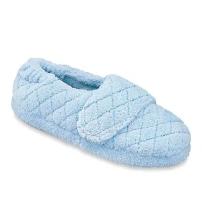 Acorn Women's Spa Wrap Wide Slipper In Powder In Blue