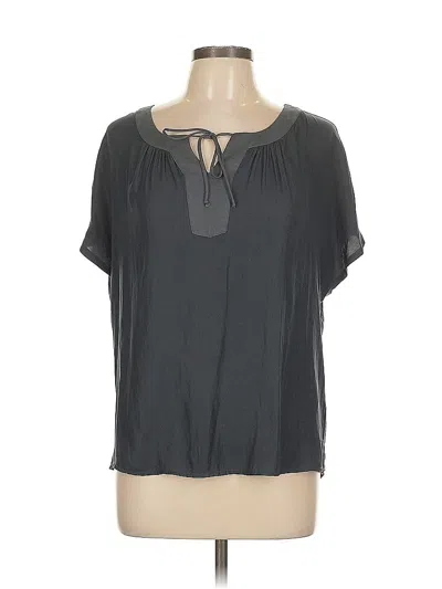 Pre-owned Acos&a Short Sleeve Blouse In Gray