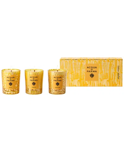 Acqua Di Parma 3-pc. Holiday Candle Gift Set In Yellow