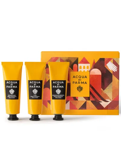 Acqua Di Parma 3-piece Hand Care Gift Set In Transparent
