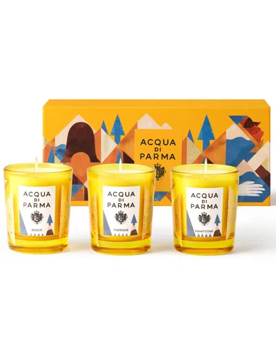 Acqua Di Parma 3-piece Scented Candle Gift Set In Transparent