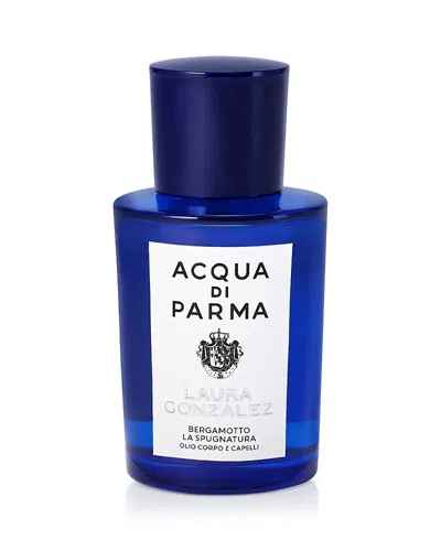 Acqua Di Parma Blu Mediterraneo Bergamotto La Spugnatura Limited Edition Hair & Body Oil 1.7 Oz. In Transparent