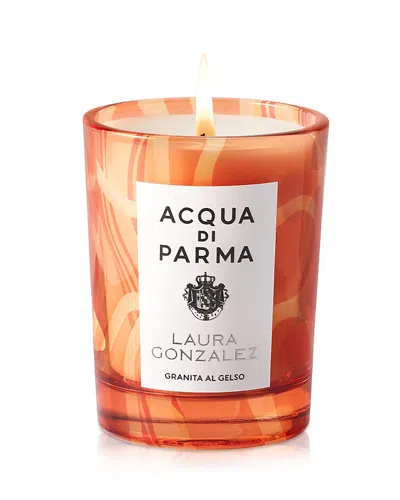 Acqua Di Parma Blu Mediterraneo Granita Al Gelso Limited Edition Scented Candle 7 Oz. In Orange