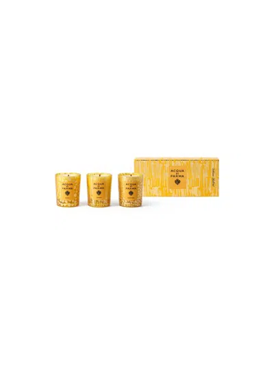 Acqua Di Parma Holiday Candle Trio In Gold