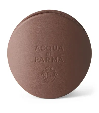 Acqua Di Parma Leather Andiamo Car Diffuser Case In Brown