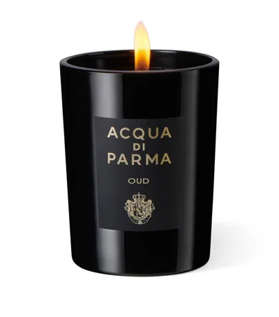 Acqua Di Parma Signatures Of The Sun Oud Candle In Black